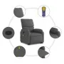 Silla de masaje reclinable de pie de tela gris oscuro de , Sillones - Ref: Foro24-3204837, Precio: 286,31 €, Descuento: %