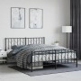 Estructura de cama cabecero y pie de cama metal negro 160x200cm de , Camas y somieres - Ref: Foro24-374458, Precio: 139,71 €,...