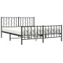 Estructura de cama cabecero y pie de cama metal negro 160x200cm de , Camas y somieres - Ref: Foro24-374458, Precio: 139,71 €,...