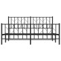 Estructura de cama cabecero y pie de cama metal negro 160x200cm de , Camas y somieres - Ref: Foro24-374458, Precio: 139,71 €,...