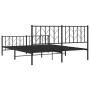 Estructura de cama cabecero y pie de cama metal negro 160x200cm de , Camas y somieres - Ref: Foro24-374458, Precio: 139,71 €,...
