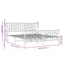 Estructura de cama cabecero y pie de cama metal negro 160x200cm de , Camas y somieres - Ref: Foro24-374458, Precio: 139,71 €,...
