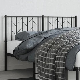 Black metal headboard 140 cm by , Headboards and footboards - Ref: Foro24-374470, Price: 33,09 €, Discount: %