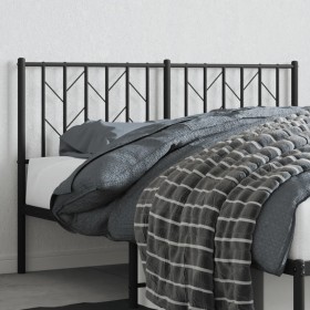 Cabecero de metal negro 140 cm de , Cabeceros y pies de cama - Ref: Foro24-374470, Precio: 33,61 €, Descuento: %