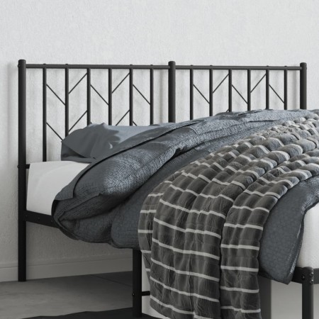 Cabecero de metal negro 140 cm de , Cabeceros y pies de cama - Ref: Foro24-374470, Precio: 33,61 €, Descuento: %