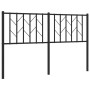 Cabecero de metal negro 140 cm de , Cabeceros y pies de cama - Ref: Foro24-374470, Precio: 33,61 €, Descuento: %
