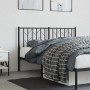 Cabecero de metal negro 140 cm de , Cabeceros y pies de cama - Ref: Foro24-374470, Precio: 33,61 €, Descuento: %