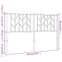 Cabecero de metal negro 140 cm de , Cabeceros y pies de cama - Ref: Foro24-374470, Precio: 33,61 €, Descuento: %