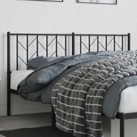 Cabecero de metal negro 160 cm de , Cabeceros y pies de cama - Ref: Foro24-374472, Precio: 34,27 €, Descuento: %