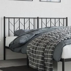 Kopfteil aus schwarzem Metall, 160 cm von , Kopf- und Fußteile - Ref: Foro24-374472, Preis: 33,73 €, Rabatt: %