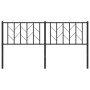 Cabecero de metal negro 160 cm de , Cabeceros y pies de cama - Ref: Foro24-374472, Precio: 34,27 €, Descuento: %