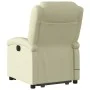 Sillón reclinable masaje eléctrico de pie cuero auténtico crema de , Sillones - Ref: Foro24-3204276, Precio: 457,31 €, Descue...