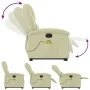 Sillón reclinable masaje eléctrico de pie cuero auténtico crema de , Sillones - Ref: Foro24-3204276, Precio: 457,31 €, Descue...