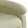 Sillón reclinable masaje eléctrico de pie cuero auténtico crema de , Sillones - Ref: Foro24-3204276, Precio: 457,31 €, Descue...