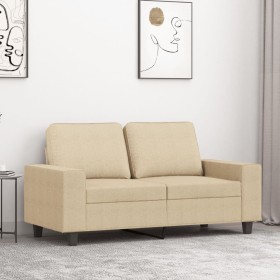 Sofá de 2 plazas de tela color crema 120 cm de , Sofás - Ref: Foro24-359385, Precio: 256,52 €, Descuento: %