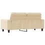 Sofá de 2 plazas de tela color crema 140 cm de , Sofás - Ref: Foro24-359393, Precio: 239,52 €, Descuento: %