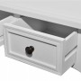 Mesa consola tocador con tres cajones blancos en Mesas auxiliares | Comprar online en Foru.es