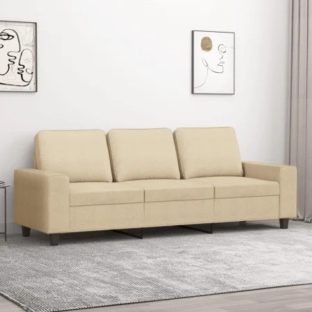 Sofá de 3 plazas de tela crema 180 cm de , Sofás - Ref: Foro24-359401, Precio: 281,80 €, Descuento: %