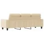Sofá de 3 plazas de tela crema 180 cm de , Sofás - Ref: Foro24-359401, Precio: 281,80 €, Descuento: %