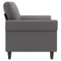 Zweiplätziges Kunstledersofa in Grau, 140 cm. von , Sofas - Ref: Foro24-359506, Preis: 229,61 €, Rabatt: %