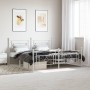 Estructura cama metal con cabecero y pie cama blanco 183x213 cm de , Camas y somieres - Ref: Foro24-374411, Precio: 124,75 €,...