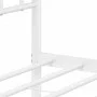 Metal bed frame with headboard and footboard white 183x213 cm by , Beds and slatted bases - Ref: Foro24-374411, Price: 123,00...