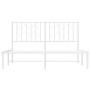 Estructura de cama con cabecero metal blanca 140x200 cm de , Camas y somieres - Ref: Foro24-374487, Precio: 117,08 €, Descuen...