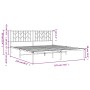 Estructura de cama de metal con cabecero blanco 183x213 cm de , Camas y somieres - Ref: Foro24-374491, Precio: 94,20 €, Descu...