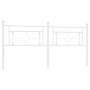 Cabecero de metal blanco 200 cm de , Cabeceros y pies de cama - Ref: Foro24-374426, Precio: 42,04 €, Descuento: %