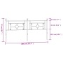 Cabecero de metal blanco 200 cm de , Cabeceros y pies de cama - Ref: Foro24-374426, Precio: 42,04 €, Descuento: %