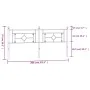 Kopfteil aus weißem Metall, 200 cm von , Kopf- und Fußteile - Ref: Foro24-374426, Preis: 41,45 €, Rabatt: %