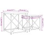 Mesas de centro apilables 2 pzas madera ingeniería roble marrón de , Mesas de centro - Ref: Foro24-838947, Precio: 40,50 €, D...