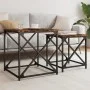 Mesas de centro apilables 2 pzas madera ingeniería roble humo by , Coffee table - Ref: Foro24-838945, Price: 42,89 €, Discoun...