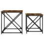 Mesas de centro apilables 2 pzas madera ingeniería roble humo by , Coffee table - Ref: Foro24-838945, Price: 42,89 €, Discoun...