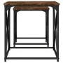 Mesas de centro apilables 2 pzas madera ingeniería roble humo by , Coffee table - Ref: Foro24-838945, Price: 42,89 €, Discoun...