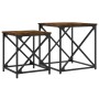 Mesas de centro apilables 2 pzas madera ingeniería roble humo de , Mesas de centro - Ref: Foro24-838945, Precio: 43,31 €, Des...