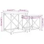 Mesas de centro apilables 2 pzas madera ingeniería roble humo by , Coffee table - Ref: Foro24-838945, Price: 42,89 €, Discoun...