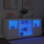 Aparador con luces LED blanco 142,5x37x67 cm de , Aparadores - Ref: Foro24-3209086, Precio: 185,18 €, Descuento: %