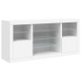 Aparador con luces LED blanco 142,5x37x67 cm de , Aparadores - Ref: Foro24-3209086, Precio: 185,18 €, Descuento: %