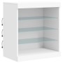 Aparador con luces LED blanco 142,5x37x67 cm de , Aparadores - Ref: Foro24-3209086, Precio: 185,18 €, Descuento: %