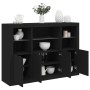 Aparadores con luces LED 3 piezas madera de ingeniería negro de , Aparadores - Ref: Foro24-3209108, Precio: 209,50 €, Descuen...