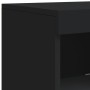 Aparadores con luces LED 3 piezas madera de ingeniería negro de , Aparadores - Ref: Foro24-3209108, Precio: 209,50 €, Descuen...