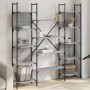 Estantería de madera ingeniería gris Sonoma 155,5x24x166,5 cm de , Librerías y estanterías - Ref: Foro24-838861, Precio: 102,...