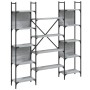 Estantería de madera ingeniería gris Sonoma 155,5x24x166,5 cm de , Librerías y estanterías - Ref: Foro24-838861, Precio: 102,...