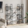 Estantería de madera ingeniería gris Sonoma 155,5x24x166,5 cm de , Librerías y estanterías - Ref: Foro24-838861, Precio: 102,...