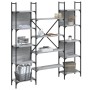 Estantería de madera ingeniería gris Sonoma 155,5x24x166,5 cm de , Librerías y estanterías - Ref: Foro24-838861, Precio: 102,...