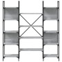 Estantería de madera ingeniería gris Sonoma 155,5x24x166,5 cm de , Librerías y estanterías - Ref: Foro24-838861, Precio: 102,...