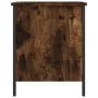 Banco almacenaje madera ingeniería roble ahumado 40x42,5x50 cm de , Bancos para recibidores y almacenamiento - Ref: Foro24-83...