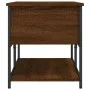 Banco almacenaje madera ingeniería marrón roble 100x42,5x47 cm by , Benches for halls and storage - Ref: Foro24-839027, Price...