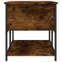 Banco almacenaje madera ingeniería roble ahumado 100x42,5x47 cm by , Benches for halls and storage - Ref: Foro24-839025, Pric...